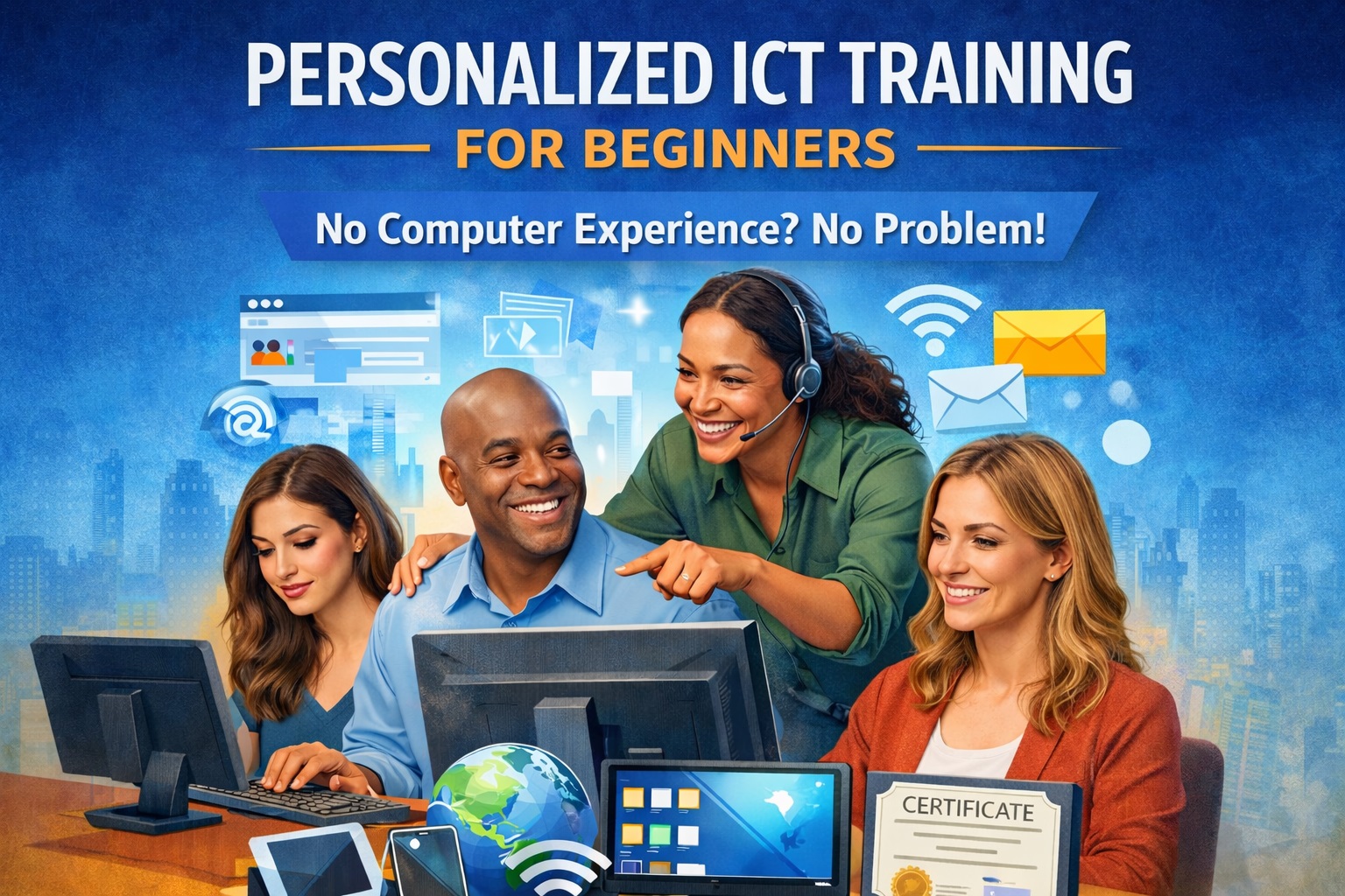 Personalized ICT training for Beginners without any computer experience